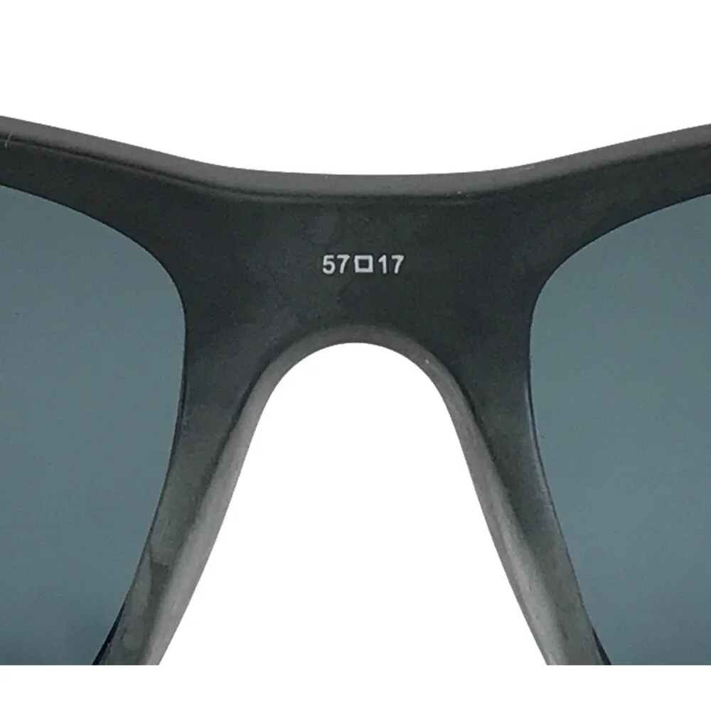 Alberto Romani Sunglasses ARS6008 MT BK Matte Black Brown Woodgrain Gray Lenses